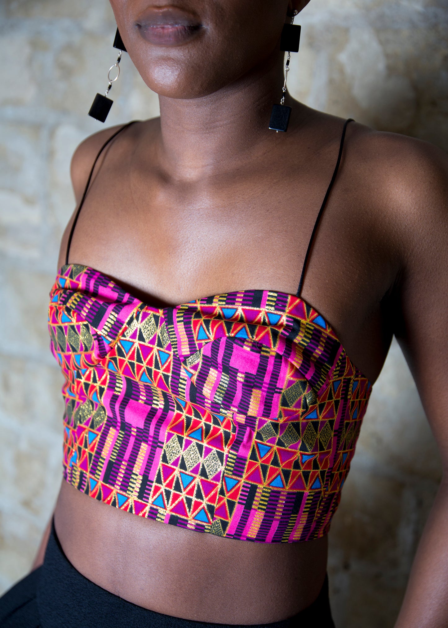 BUSTIER "GLAMOUR" PINK KENTE