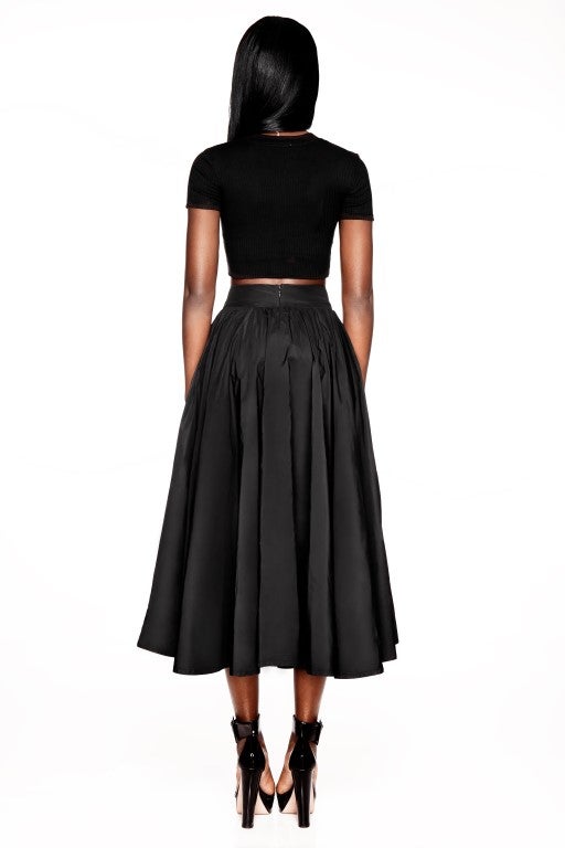 FLARED MIDI-SKIRT