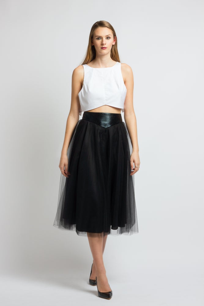 FLARED MIDI TUTU-SKIRT