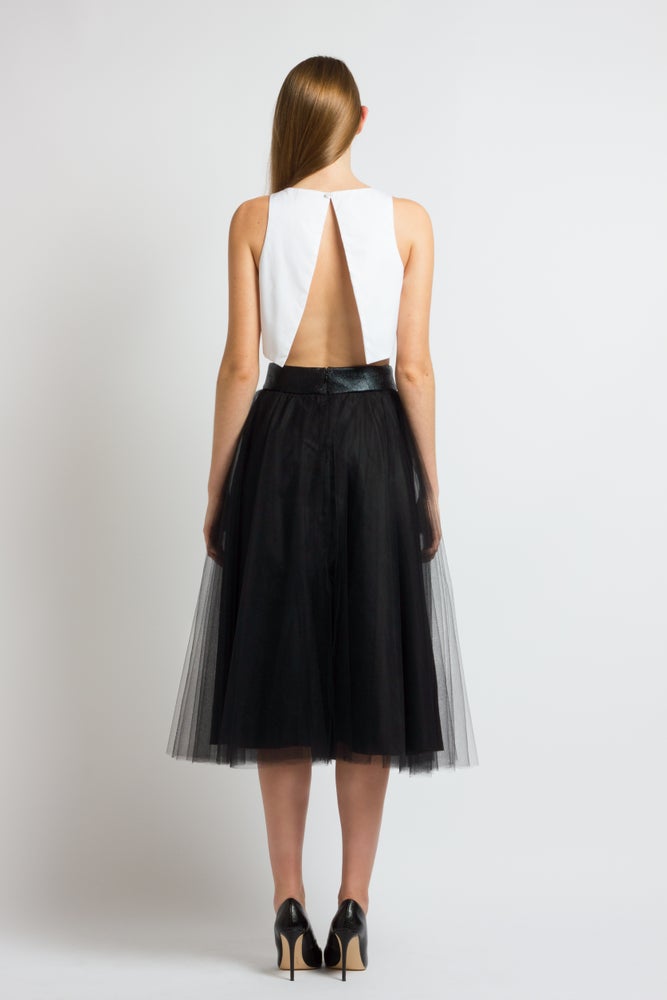 FLARED MIDI TUTU-SKIRT