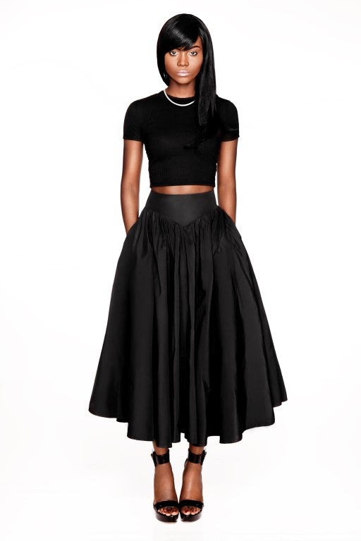 FLARED MIDI-SKIRT